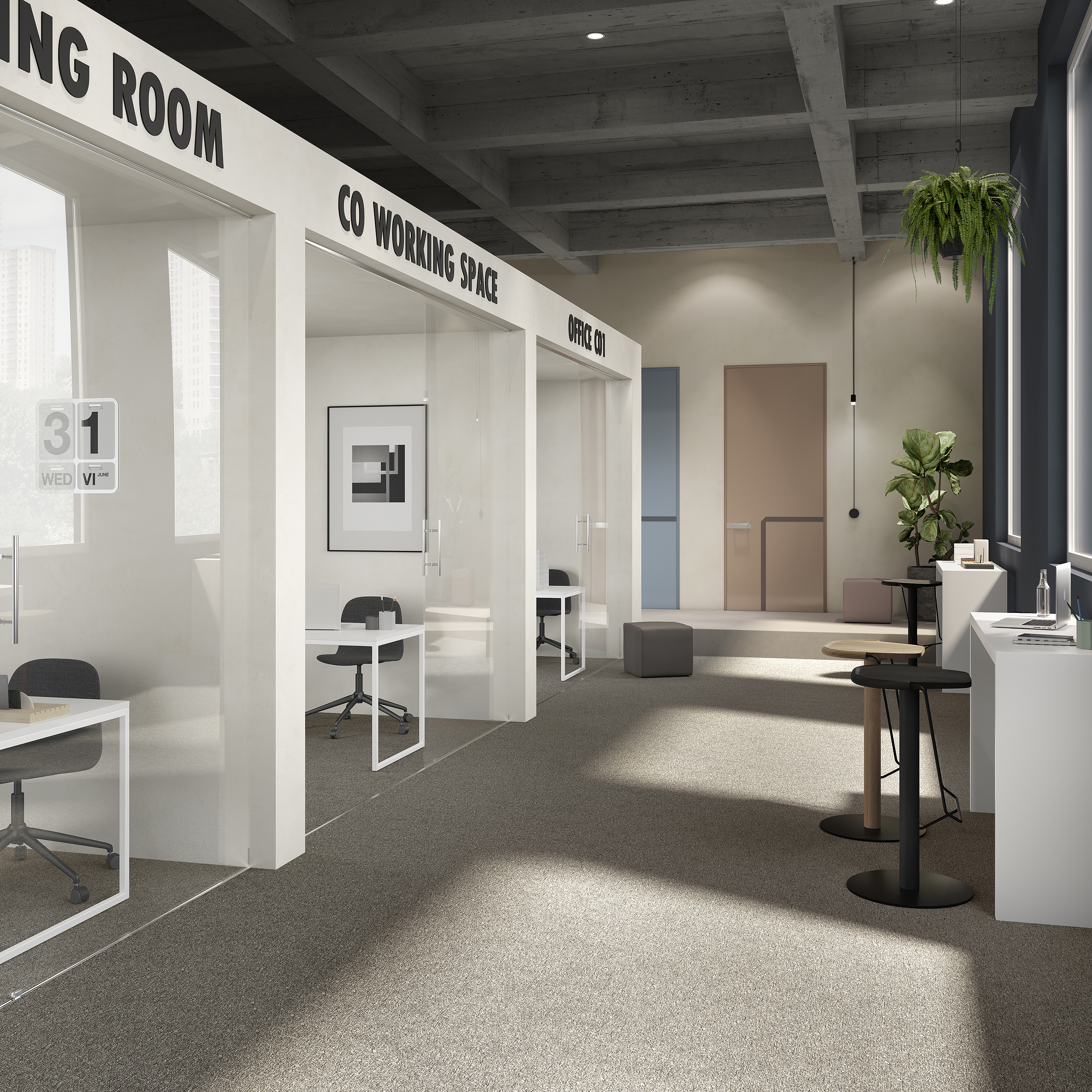 Ковровая плитка Medusa Tile 40 (500*500*5 мм) — купить в Кемерово