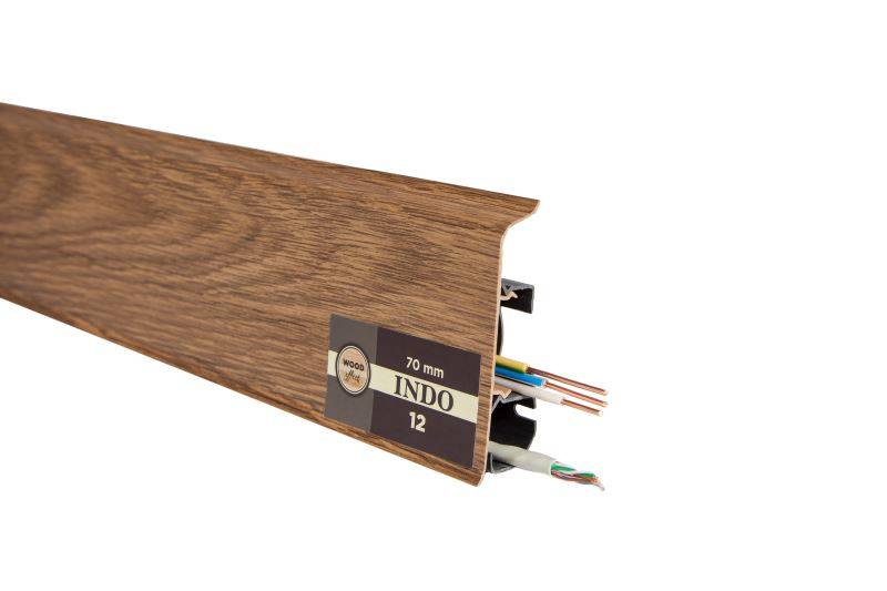 Плинтус "Arbiton" Indo Дуб Темный (2500*26*70 мм) — купить в Кемерово