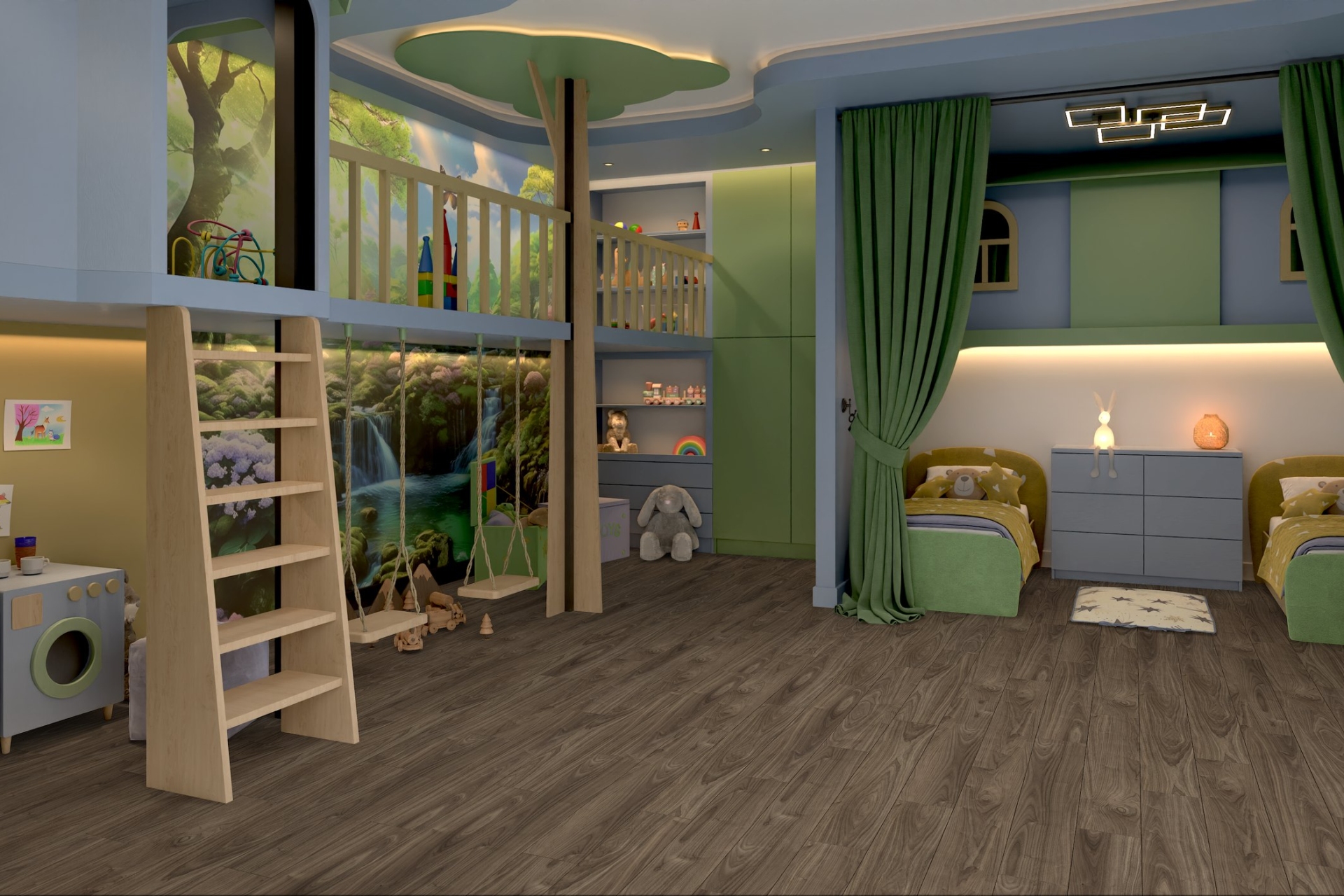 SPC ламинат «Damy Floor» Орех Американский (1220*180*4 мм) — купить в Кемерово