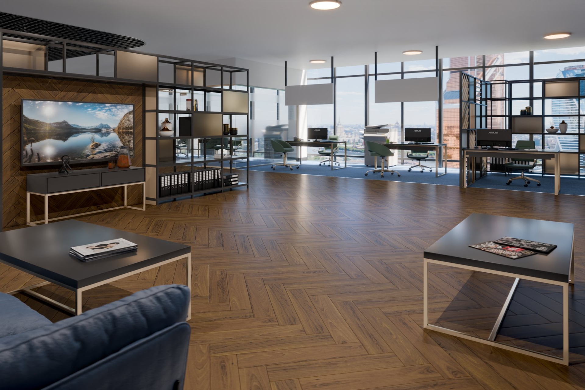 Инженерный паркет «Damy Floor» Ореховый (укладка елочкой) — купить в Кемерово