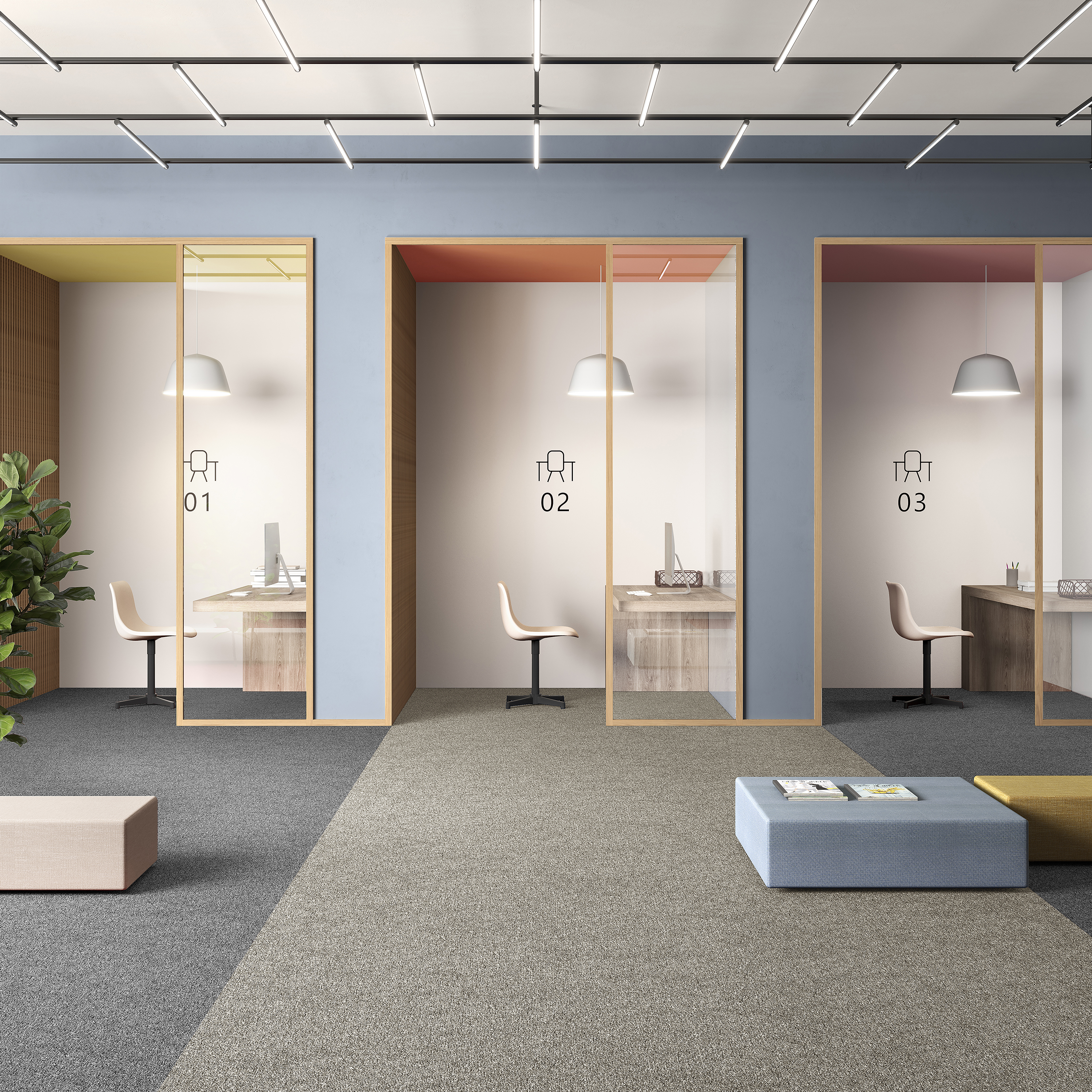 Ковровая плитка Medusa Tile 33 (500*500*5 мм) — купить в Кемерово