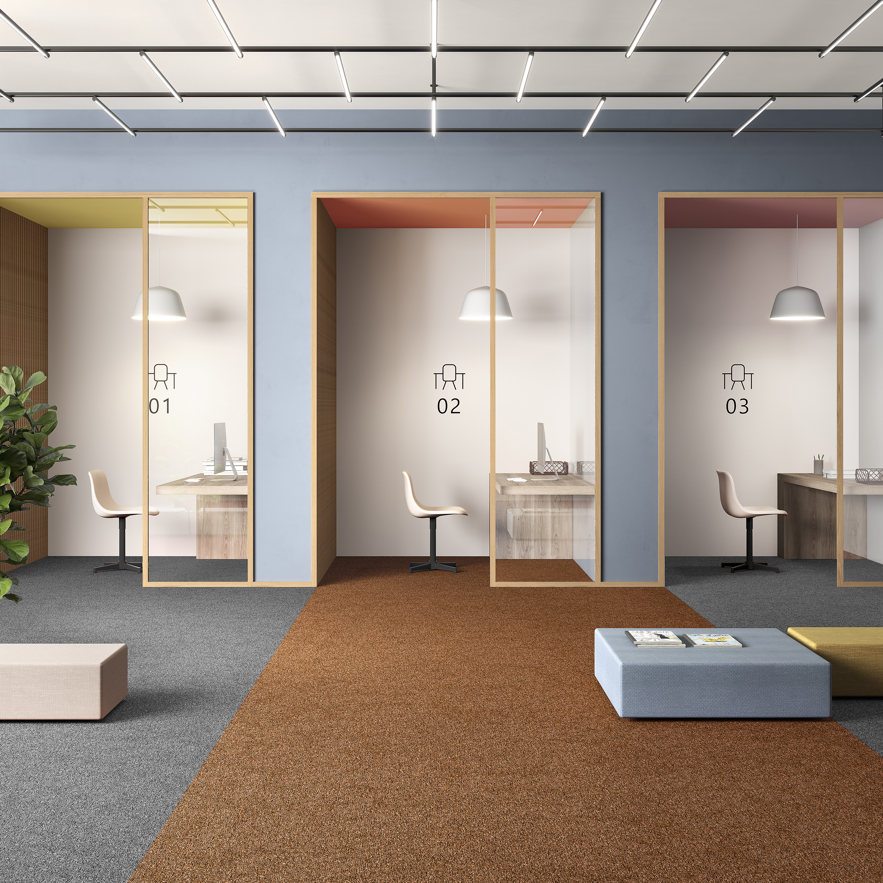 Ковровая плитка Medusa Tile 84 (500*500*5 мм) — купить в Кемерово