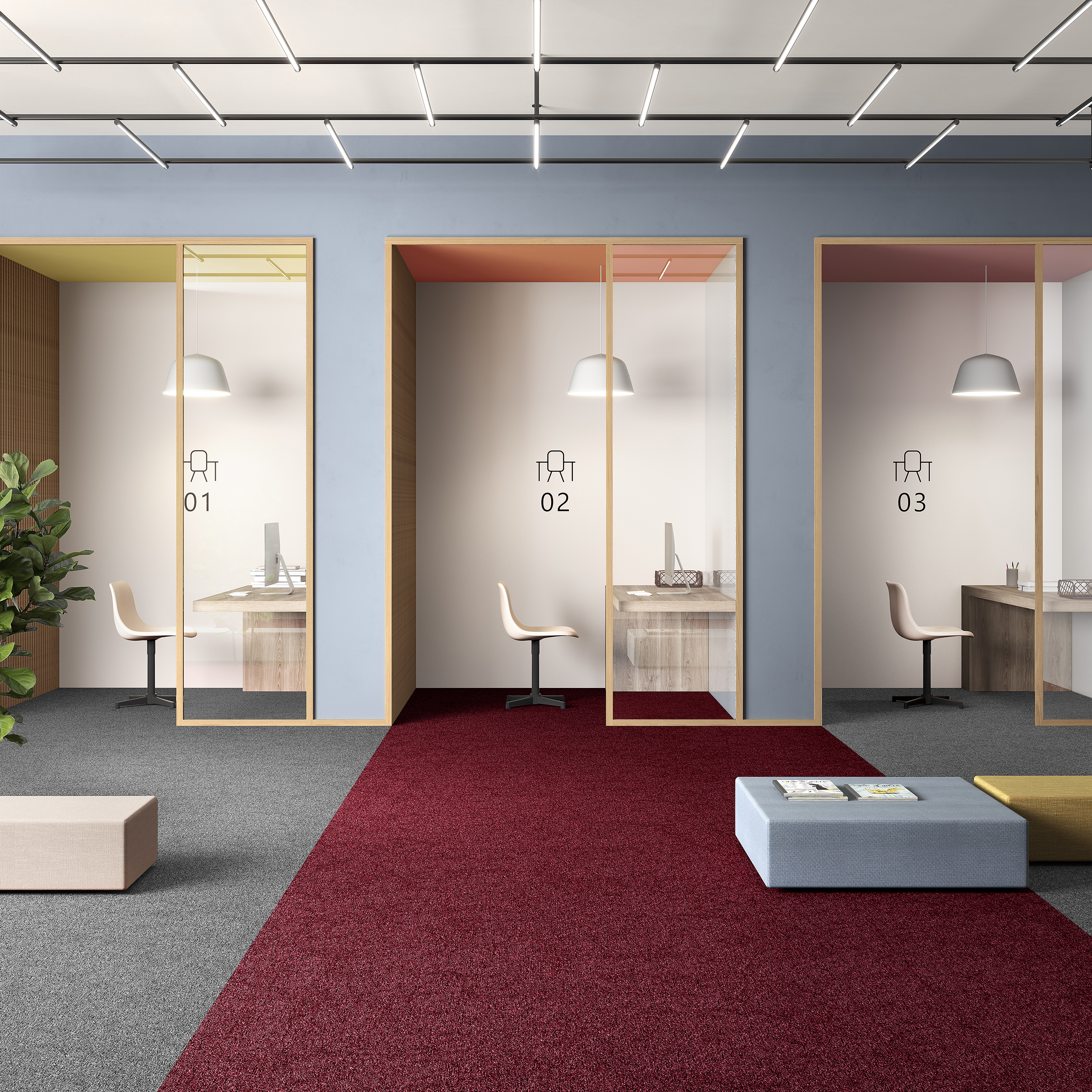 Ковровая плитка Medusa Tile 11 (500*500*5 мм) — купить в Кемерово