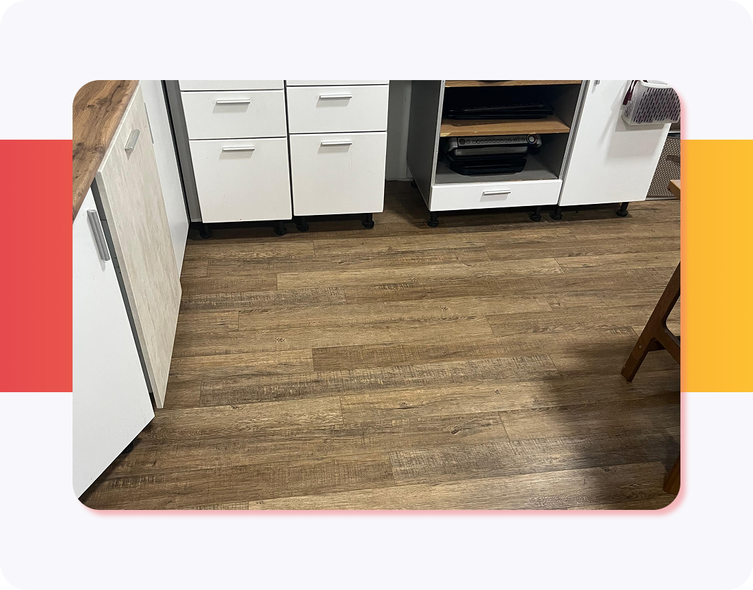 Укладка SPC на водяной теплый пол