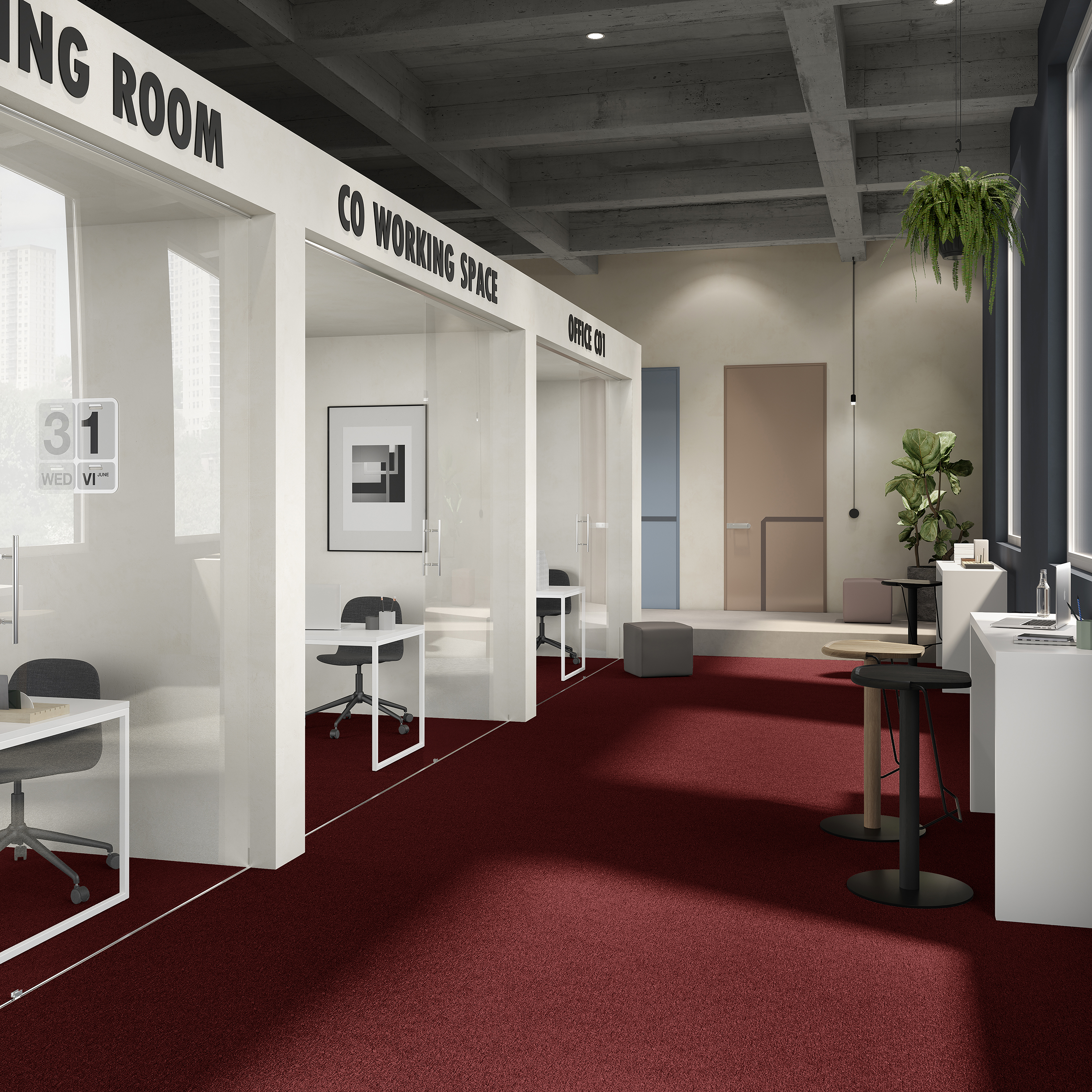 Ковровая плитка Medusa Tile 11 (500*500*5 мм) — купить в Кемерово