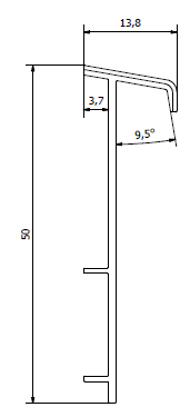 Плинтус для ковролина "Korner" Listwa зеленый (2500*13,8*50 мм) — купить в Кемерово