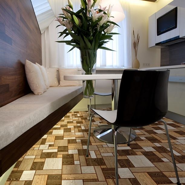 Линолеум бытовой "Комитекс" Печора Тетрис 862 (2,5м) — купить в Кемерово