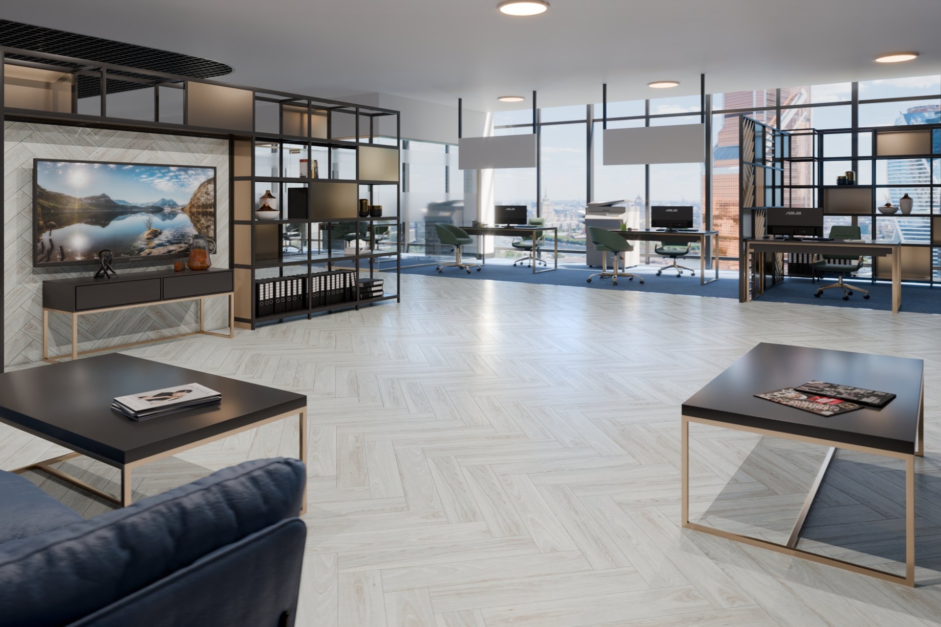 Инженерный паркет «Damy Floor» Ванильный (укладка елочкой) — купить в Кемерово