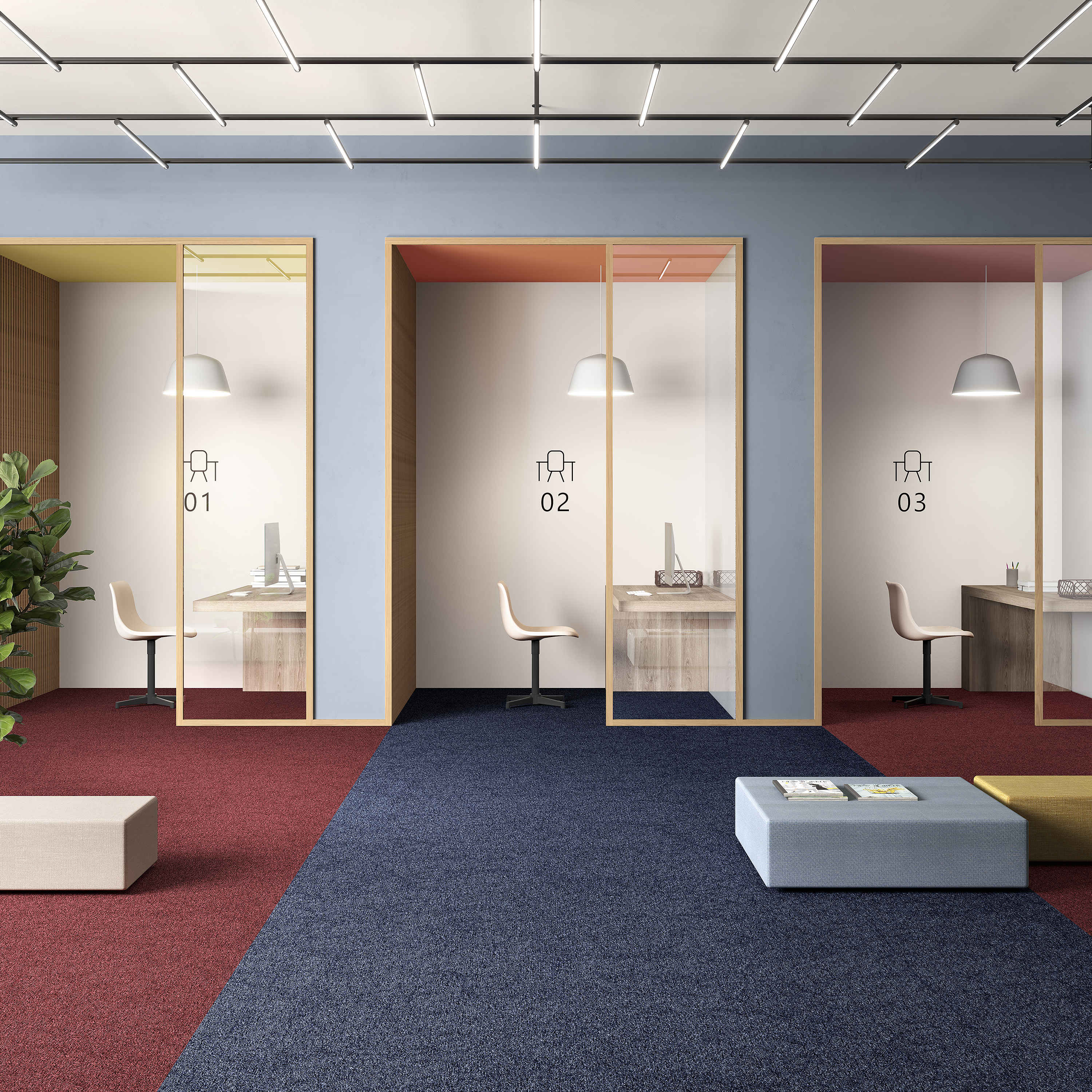 Ковровая плитка Medusa Tile 77 (500*500*5 мм) — купить в Кемерово