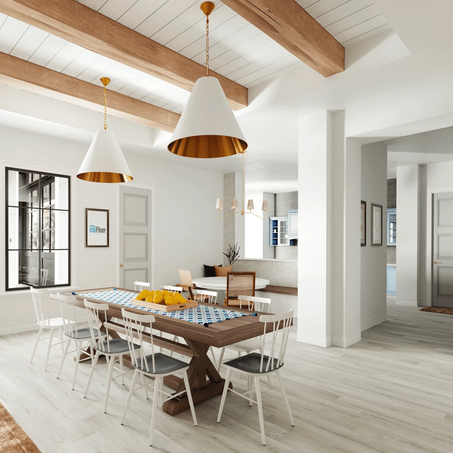 SPC плитка для пола Дуб Ледяной (1220*180*4 мм) — купить в Кемерово