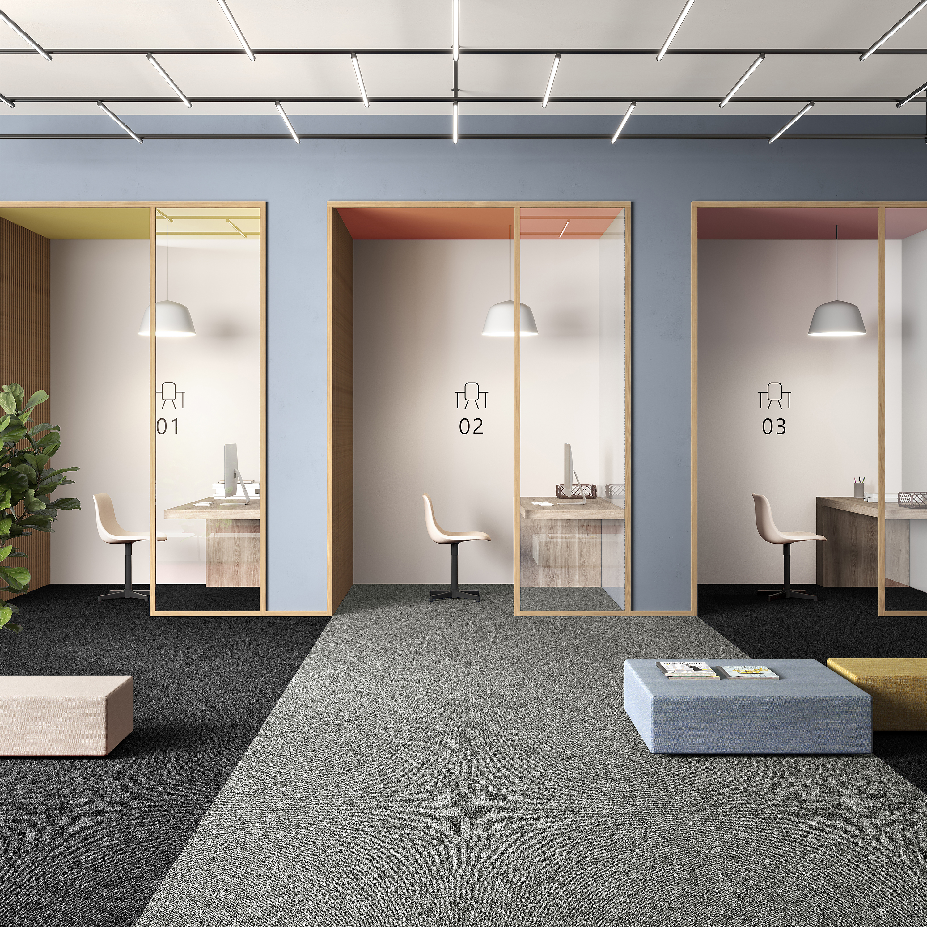 Ковровая плитка Medusa Tile 94 (500*500*5 мм) — купить в Кемерово