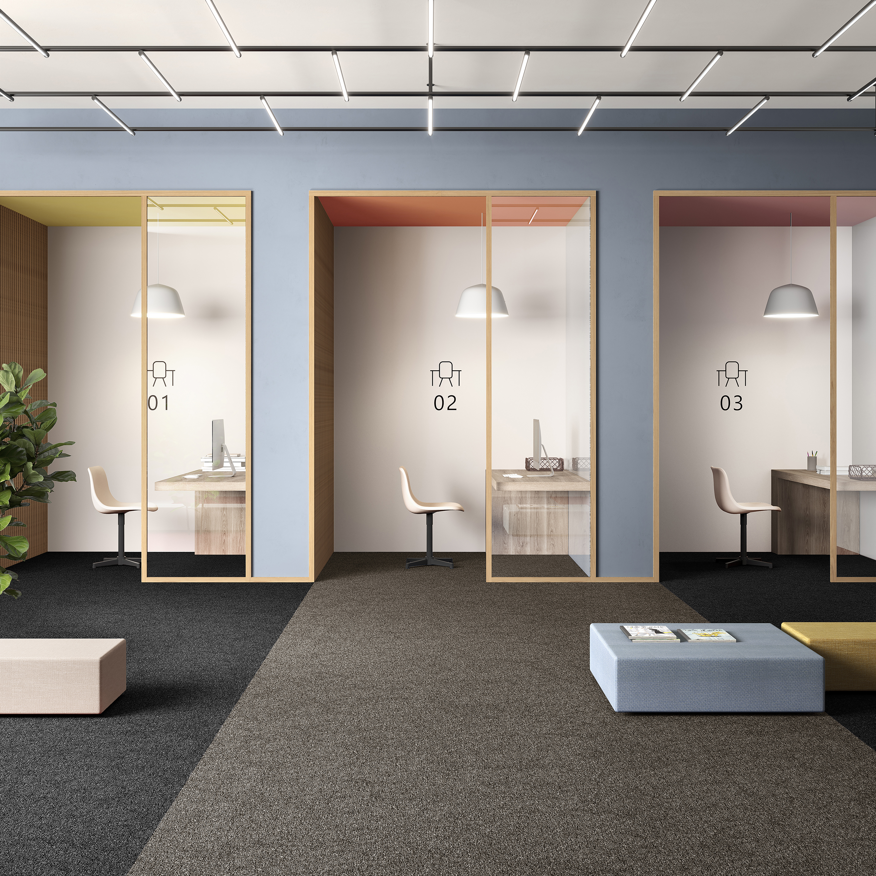 Ковровая плитка Medusa Tile 43 (500*500*5 мм) — купить в Кемерово