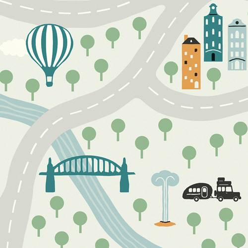 Линолеум бытовой "IVC" Neo Karta 82 (3м) — купить в Кемерово