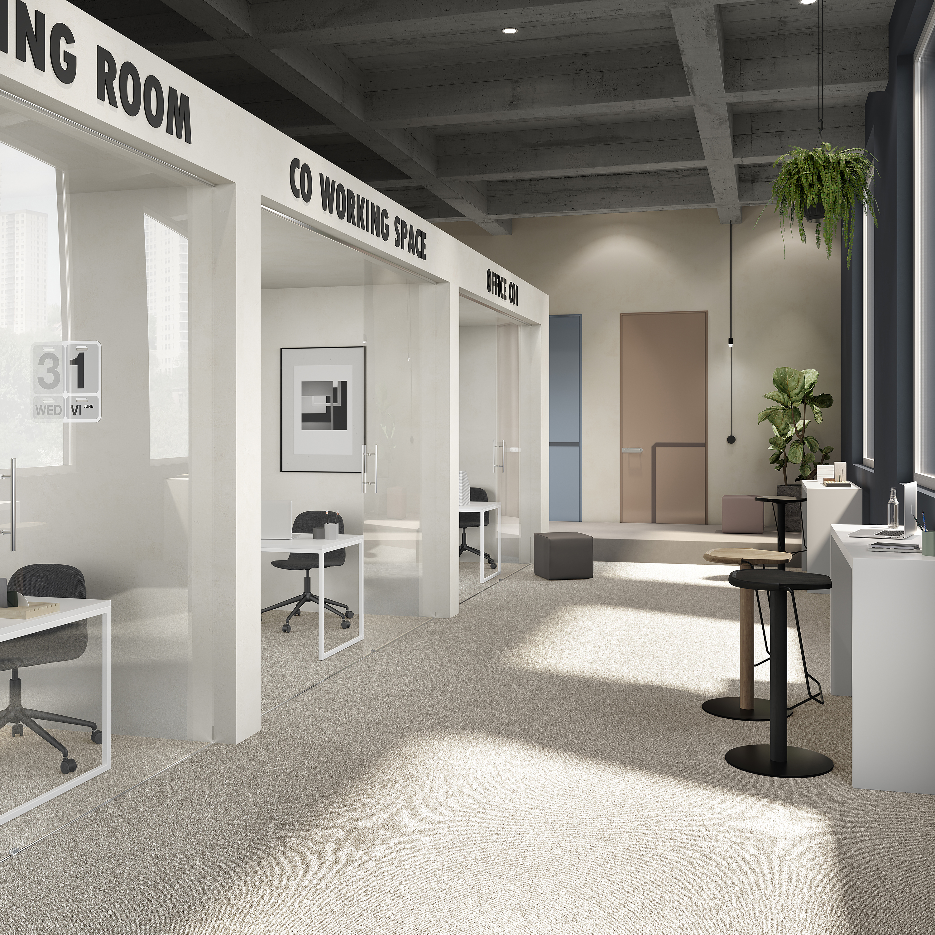 Ковровая плитка Medusa Tile 33 (500*500*5 мм) — купить в Кемерово