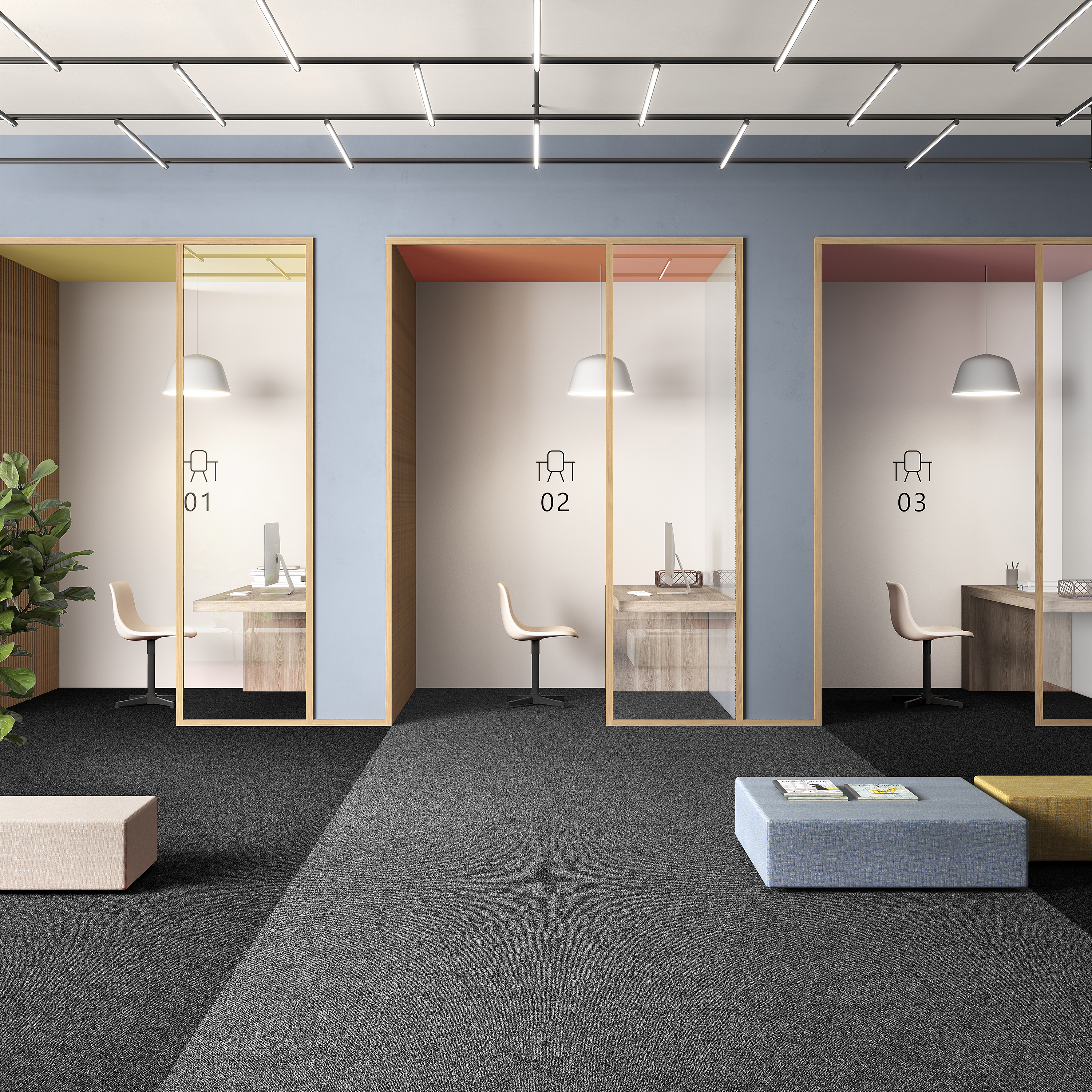 Ковровая плитка Medusa Tile 98 (500*500*5 мм) — купить в Кемерово