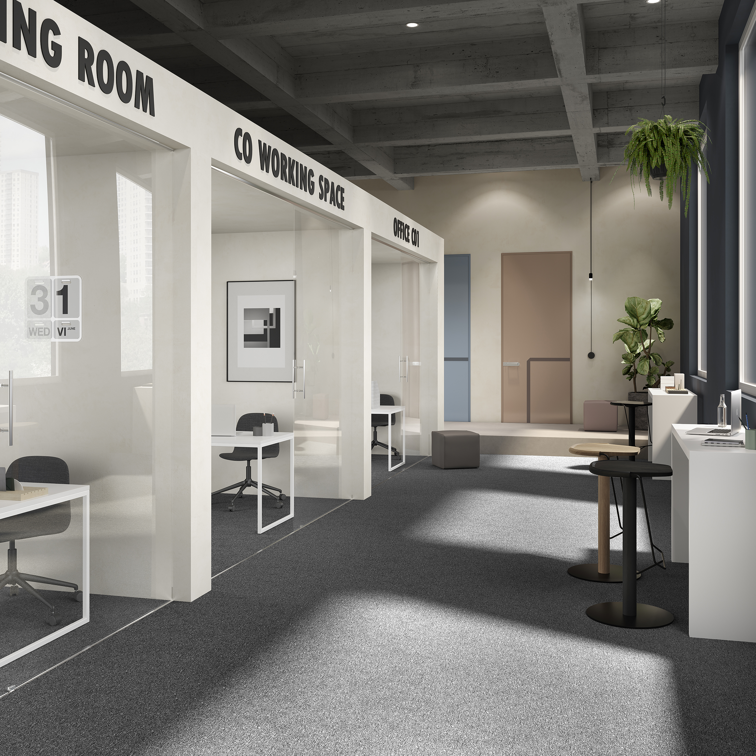 Ковровая плитка Medusa Tile 98 (500*500*5 мм) — купить в Кемерово